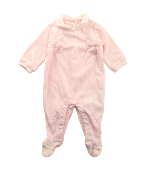 A Pink Onesies from Chicco in size 0-3M for girl. (Front View)