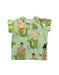 A Green Short Sleeve T Shirts from Mini Rodini in size 12-18M for girl. (Front View)