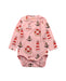 A Pink Long Sleeve Bodysuits from Mini Rodini in size 6-12M for girl. (Front View)