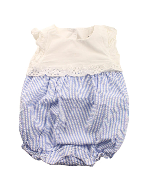 A Blue Sleeveless Bodysuits from Janie & Jack in size 3-6M for girl. (Front View)