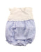 A Blue Sleeveless Bodysuits from Janie & Jack in size 3-6M for girl. (Front View)