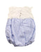 A Blue Sleeveless Bodysuits from Janie & Jack in size 3-6M for girl. (Back View)