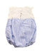 A Blue Sleeveless Bodysuits from Janie & Jack in size 3-6M for girl. (Back View)