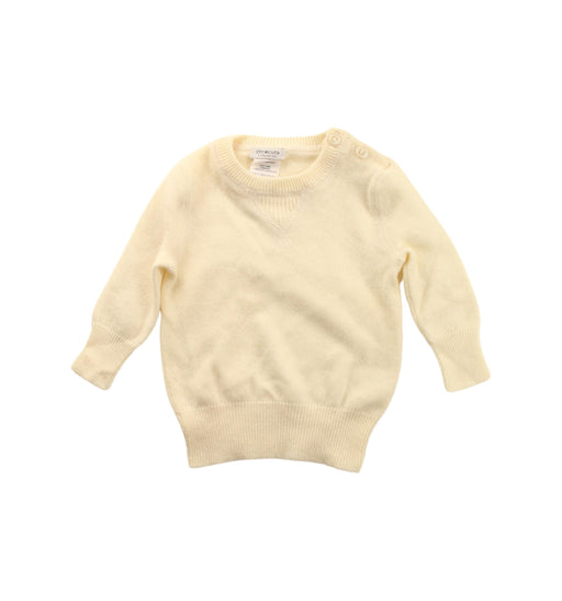A Ivory Knit Sweaters from Crewcuts in size 0-3M for girl. (Front View)