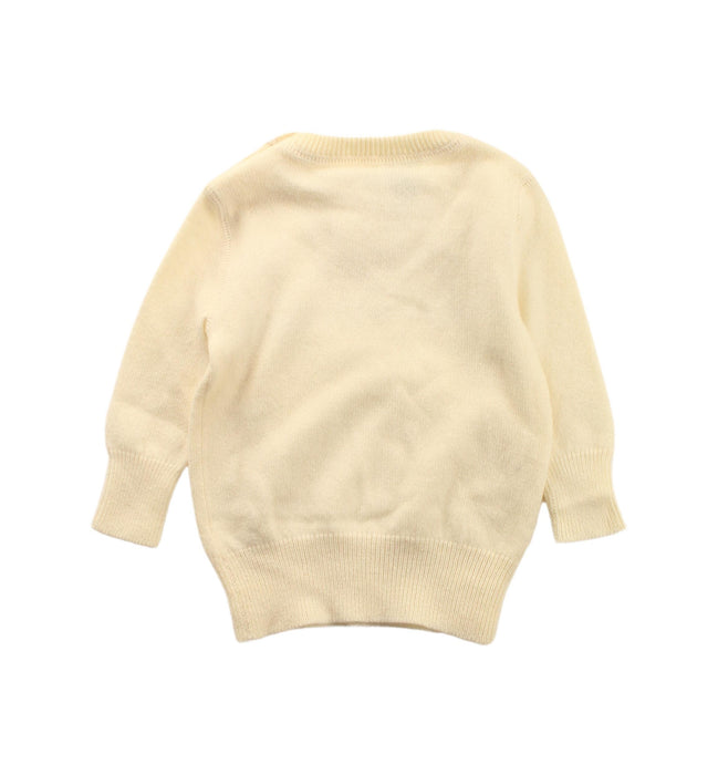 A Ivory Knit Sweaters from Crewcuts in size 0-3M for girl. (Back View)