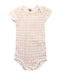 A White Short Sleeve Bodysuits from Petit Bateau in size 6-12M for neutral. (Front View)