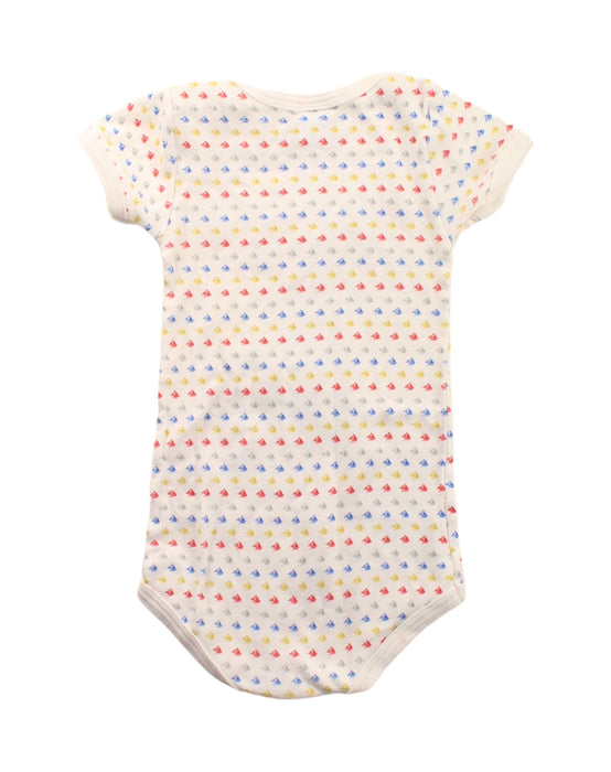 A White Short Sleeve Bodysuits from Petit Bateau in size 6-12M for neutral. (Back View)