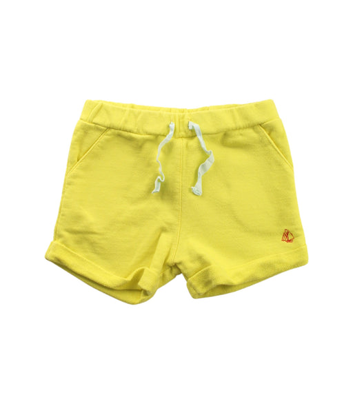 A Yellow Shorts from Petit Bateau in size 6-12M for boy. (Front View)