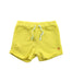 A Yellow Shorts from Petit Bateau in size 6-12M for boy. (Front View)