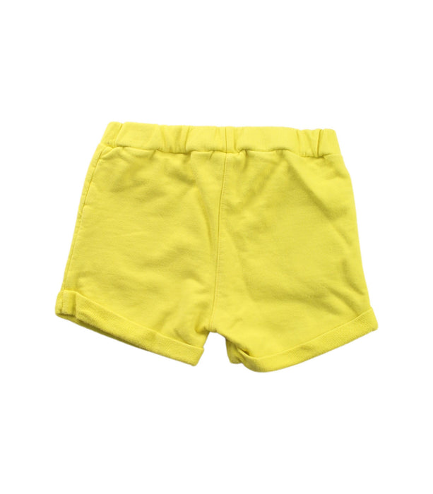 A Yellow Shorts from Petit Bateau in size 6-12M for boy. (Back View)