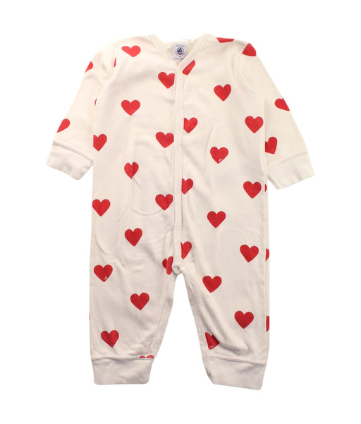 A White Long Sleeve Jumpsuits from Petit Bateau in size 6-12M for neutral. (Front View)