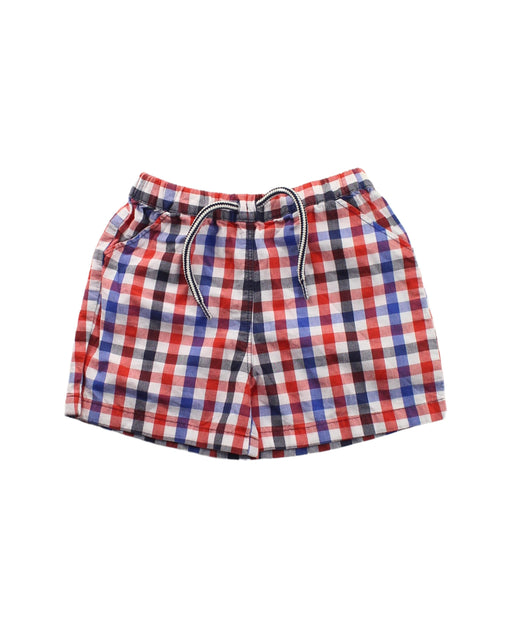 A White Shorts from Petit Bateau in size 6-12M for boy. (Front View)