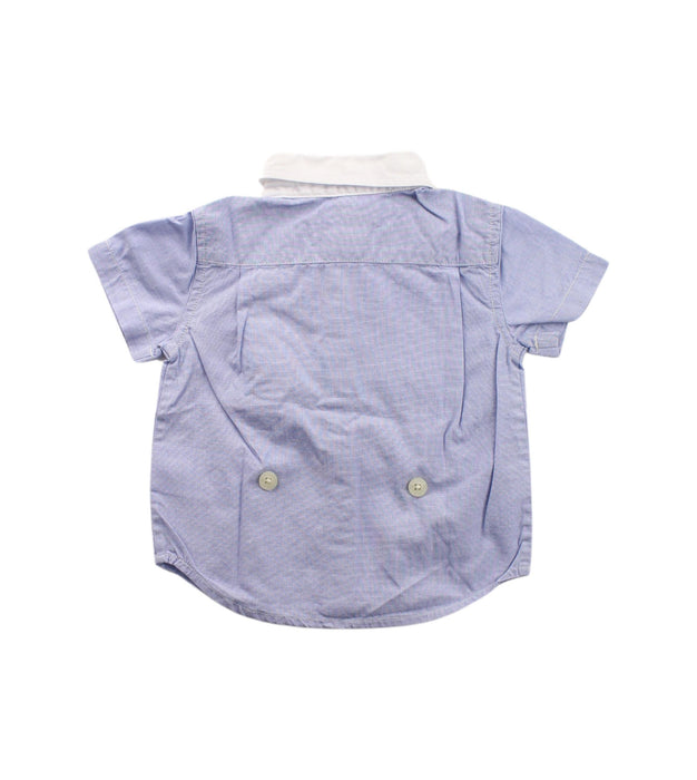 A Blue Short Sleeve Shirts from Ralph Lauren in size 0-3M for boy. (Back View)