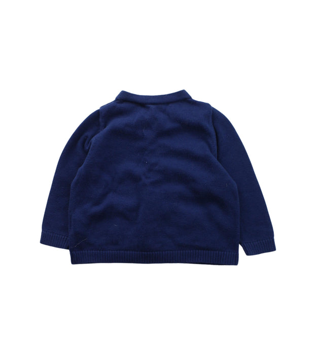 A Blue Cardigans from Bonpoint in size 6-12M for boy. (Back View)