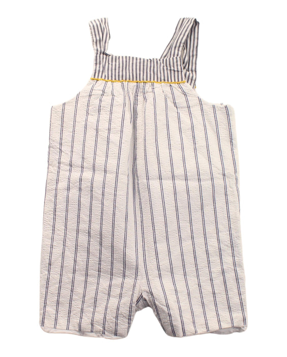 A Blue Overall Shorts from Jacadi in size 6-12M for boy. (Back View)