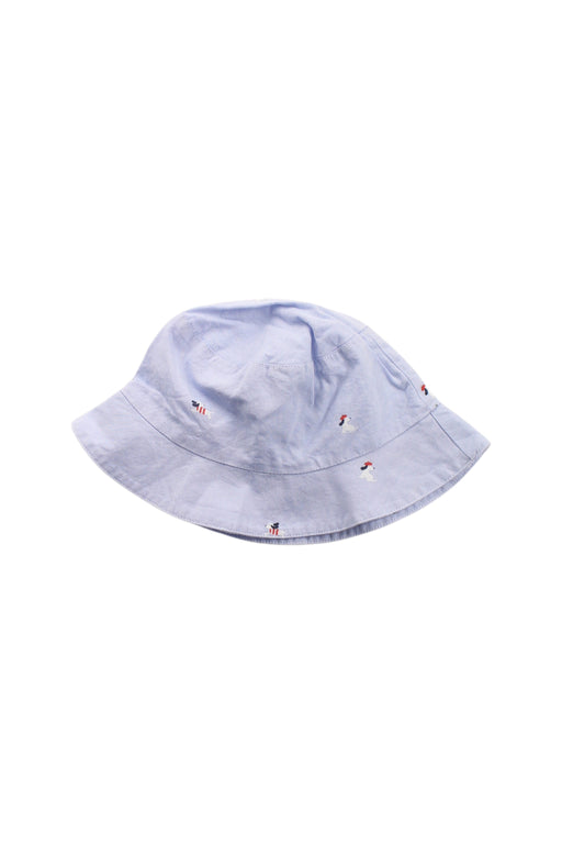 A Blue Sun Hats from Jacadi in size 6-12M for boy. (Front View)