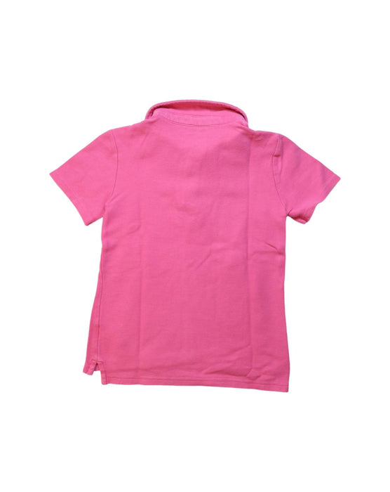 A Pink Short Sleeve Polos from Janie & Jack in size 5T for girl. (Back View)