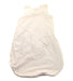 A White Sleepsacs from Jacadi in size 0-3M for neutral. (Front View)