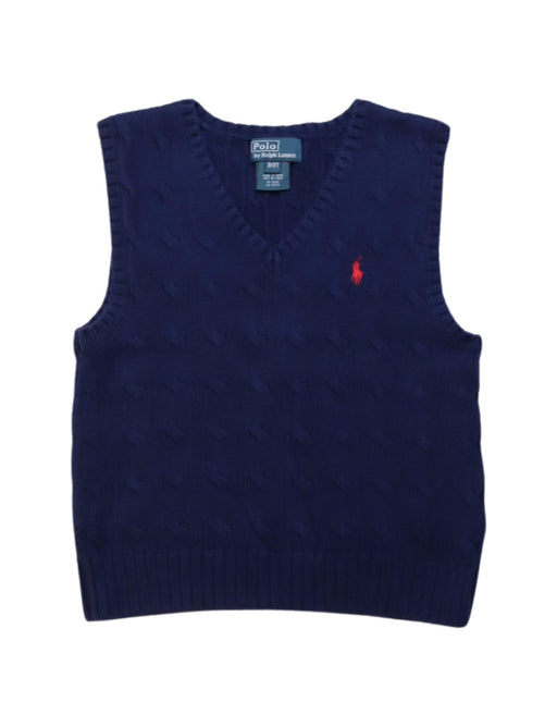 A Navy Sweater Vests from Polo Ralph Lauren in size 3T for boy. (Front View)