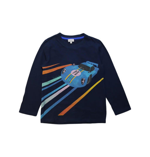 A Navy Long Sleeve T Shirts from Paul Smith in size 5T for boy. (Front View)