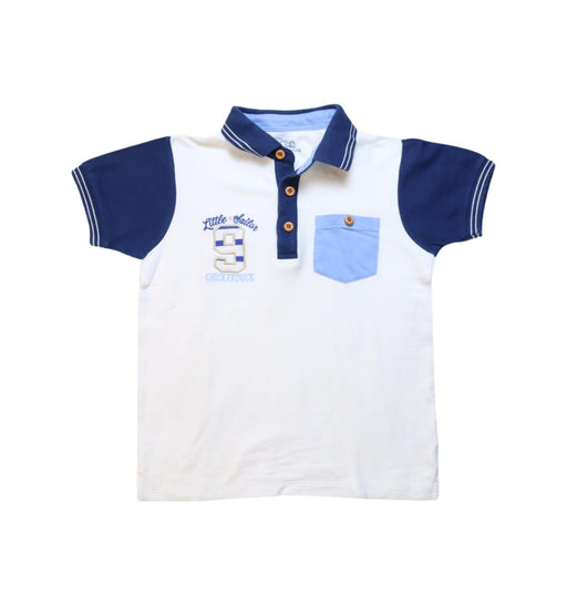 A Multicolour Short Sleeve Polos from Chickeeduck in size 5T for boy. (Front View)