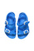 A Blue Sandals from Birkenstock in size 4T for neutral. (Back View)
