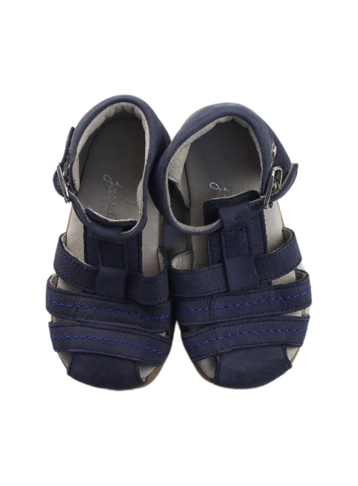 A Blue Sandals from Jacadi in size 12-18M for girl. (Back View)