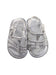 A Silver Sandals from Janie & Jack in size 12-18M for girl. (Back View)