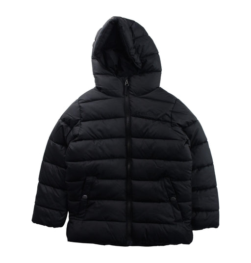 A Black Puffer/Quilted Jackets from Columbia in size 6T for boy. (Front View)