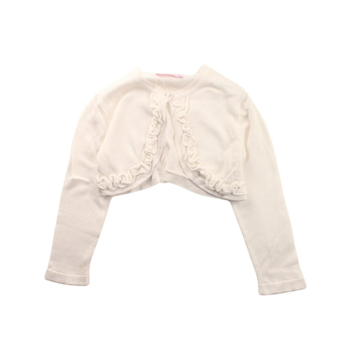 A White Cardigans from Special Day in size 3T for girl. (Front View)