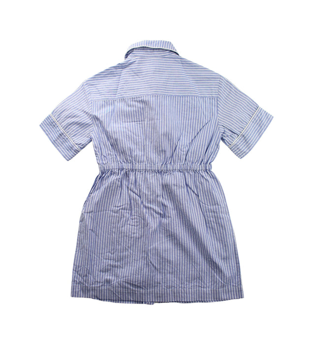 A Blue Short Sleeve Dresses from little Mo & Co. in size 4T for girl. (Back View)