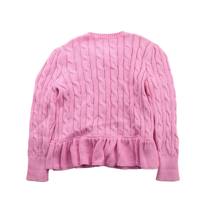 A Pink Cardigans from Polo Ralph Lauren in size 3T for girl. (Back View)