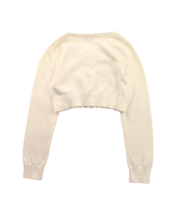 A White Cardigans from Mayoral in size 4T for girl. (Back View)