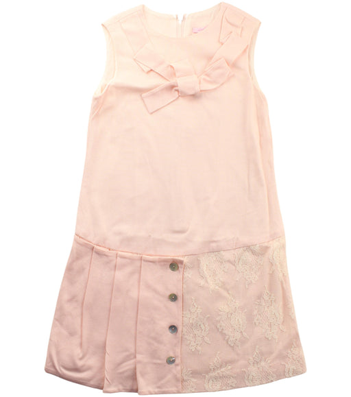 A Pink Sleeveless Dresses from Nicholas & Bears in size 6T for girl. (Front View)