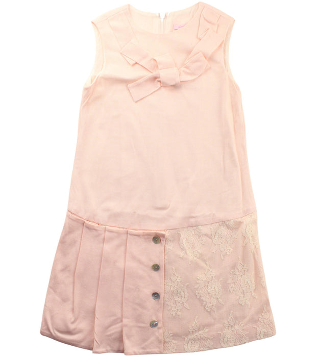 A Pink Sleeveless Dresses from Nicholas & Bears in size 6T for girl. (Front View)