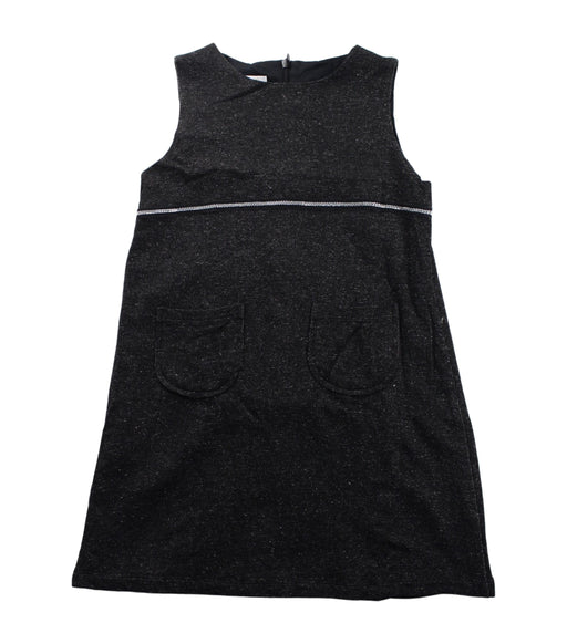 A Black Sleeveless Dresses from Gusella in size 6T for girl. (Front View)