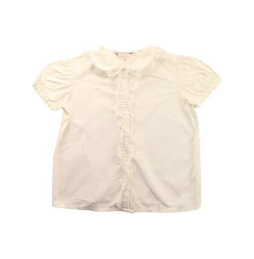 A White Short Sleeve Shirts from Bonpoint in size 4T for girl. (Front View)