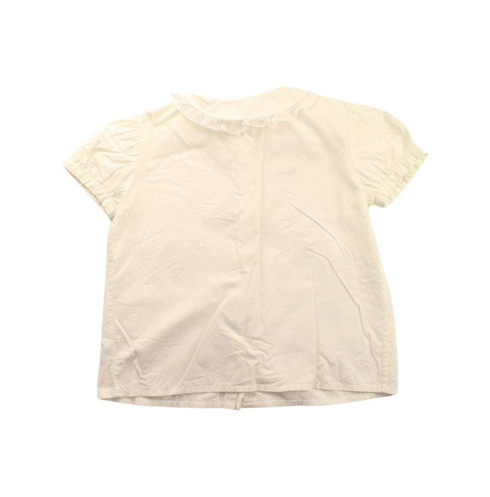 A White Short Sleeve Shirts from Bonpoint in size 4T for girl. (Back View)