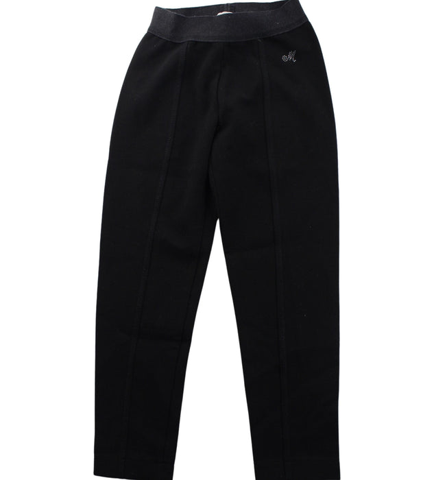A Black Leggings from Monnalisa in size 6T for girl. (Front View)