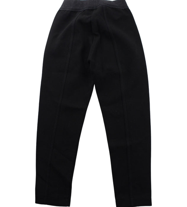 A Black Leggings from Monnalisa in size 6T for girl. (Back View)
