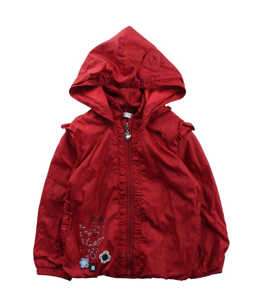 A Red Lightweight Jackets from ELLE in size 2T for girl. (Front View)