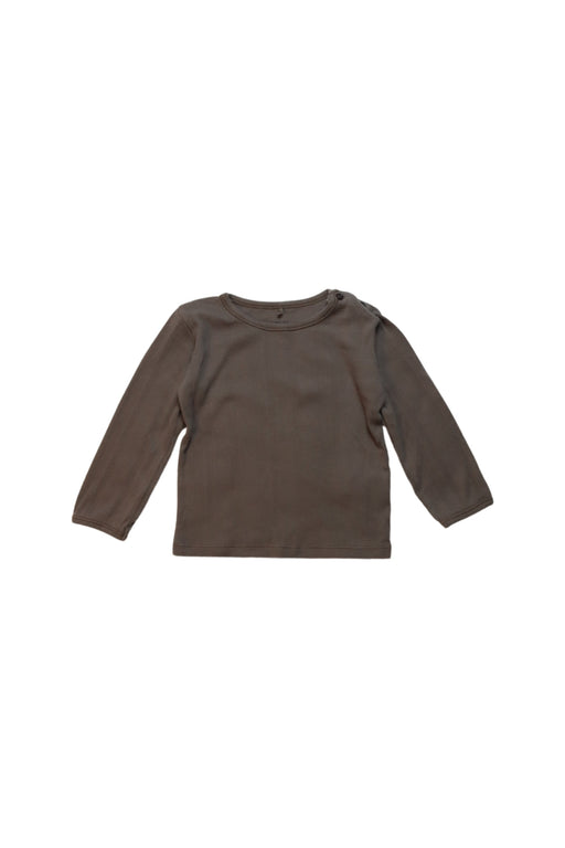 A Brown Long Sleeve T Shirts from Noa Noa Miniature in size 12-18M for neutral. (Front View)
