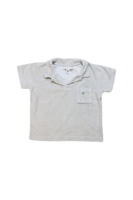 A Grey Pants Sets from Emile et Ida in size 12-18M for boy. (Front View)