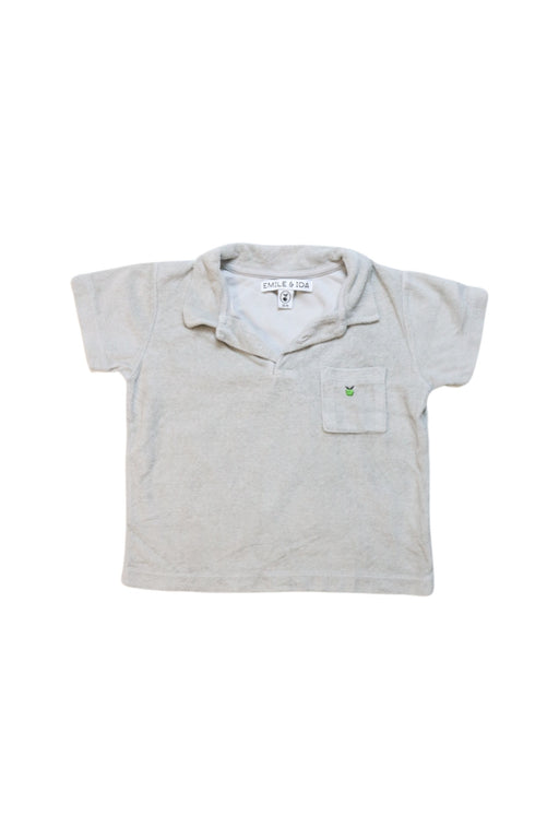 A Grey Pants Sets from Emile et Ida in size 12-18M for boy. (Front View)