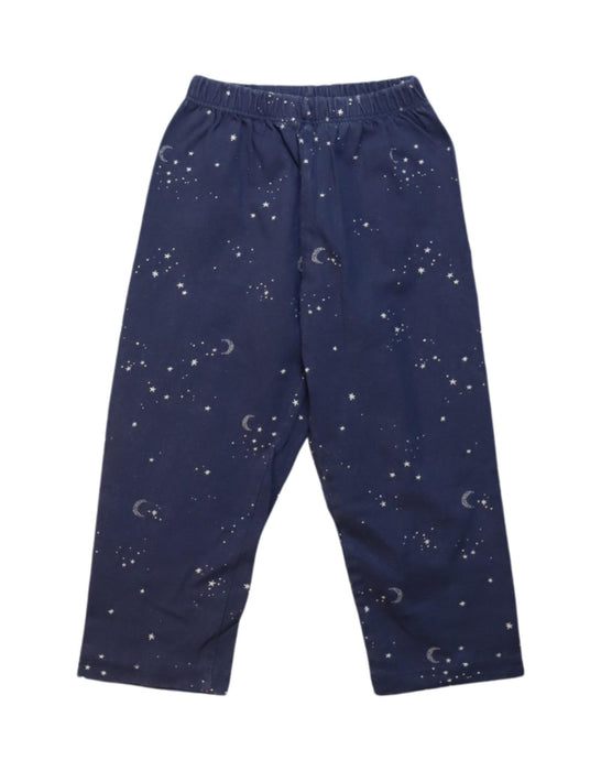 A Navy Pyjama Sets from The Little White Company in size 12-18M for girl. (Back View)