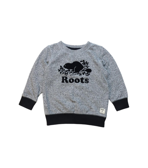 A Black Crewneck Sweatshirts from Roots in size 2T for neutral. (Front View)