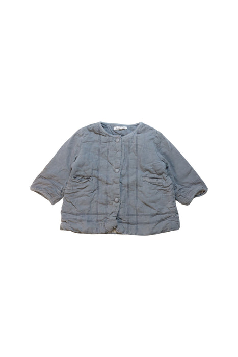 A Grey Lightweight Jackets from Caramel in size 12-18M for girl. (Front View)