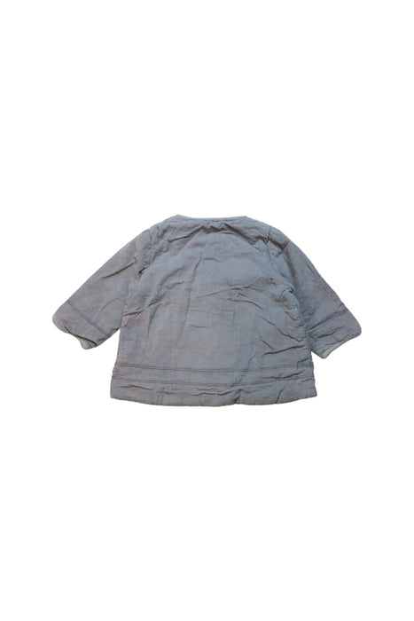 A Grey Lightweight Jackets from Caramel in size 12-18M for girl. (Back View)