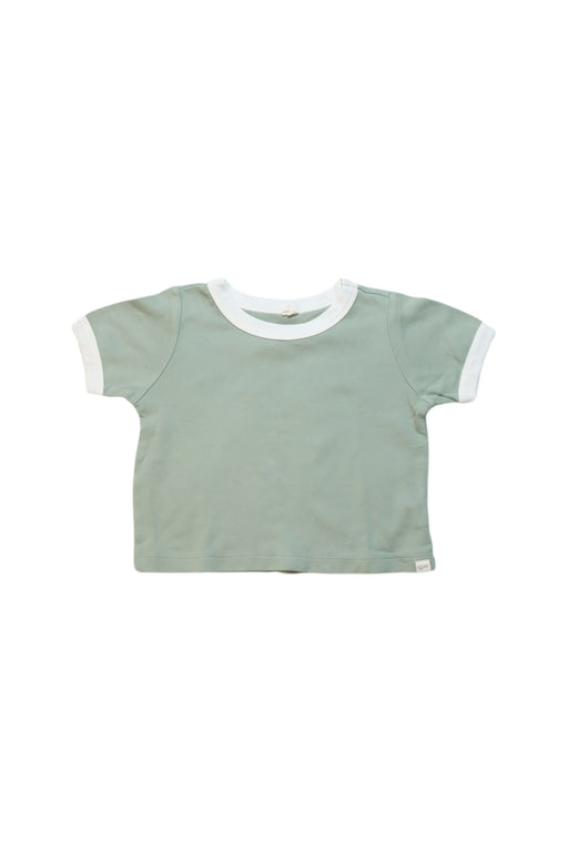 A Green Short Sleeve T Shirts from Quincy Mae in size 18-24M for girl. (Front View)