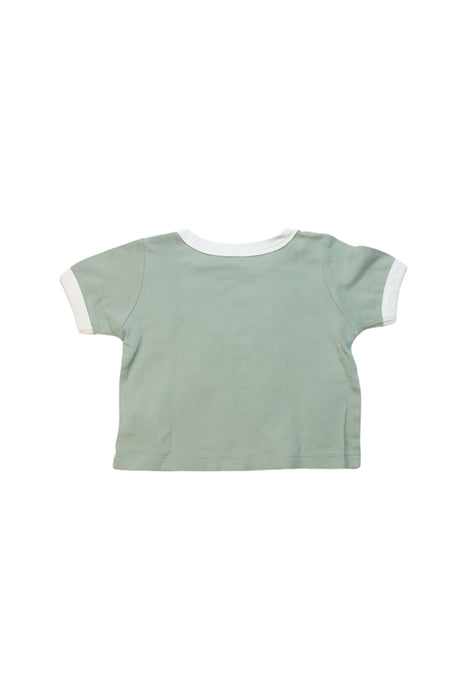 A Green Short Sleeve T Shirts from Quincy Mae in size 18-24M for girl. (Back View)